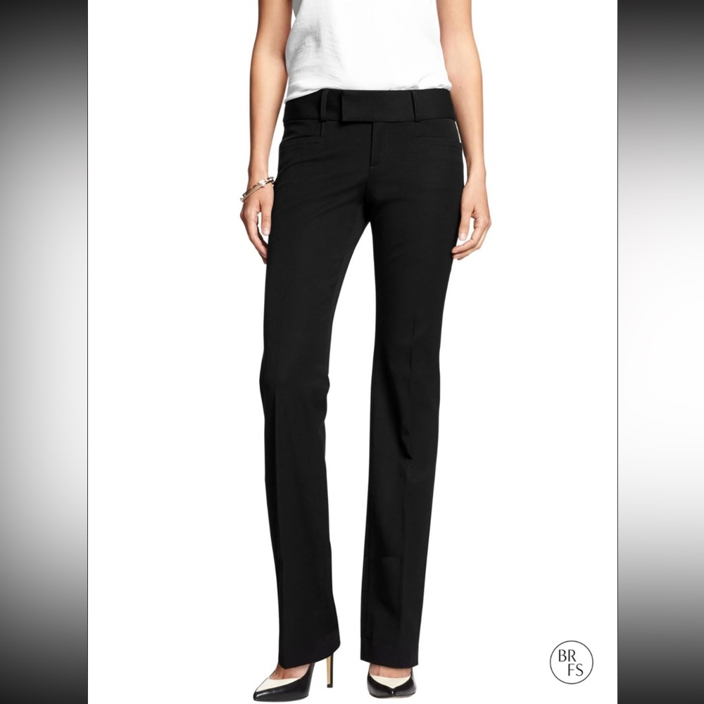 Banana Republic Black Slacks NWOT Pants Ryan Straight Leg